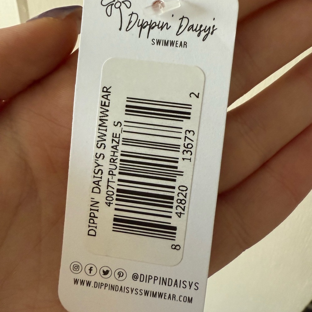 Dippin’ Daisy’s Strappy Bikini (Top Only) in Purple Haze NWT - Picture 4 of 8